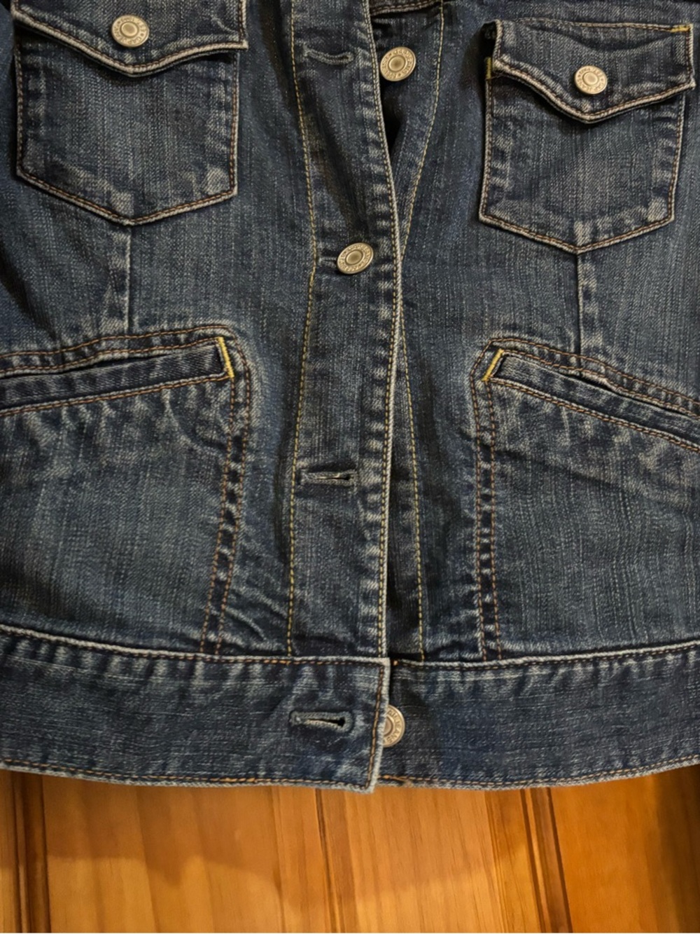 Vintage GAP Women's Dark Blue Jean Jacket Y2K like new - Picture 8 of 16